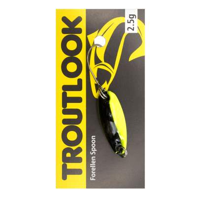 Troutlook Forellen Spoon Bumblebee UV 2,85cm - 2,5g - Black-Yellow