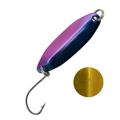 Troutlook Forellen Spoon Wave, 3,11cm - 3,3g - Blue-Purple-Gold