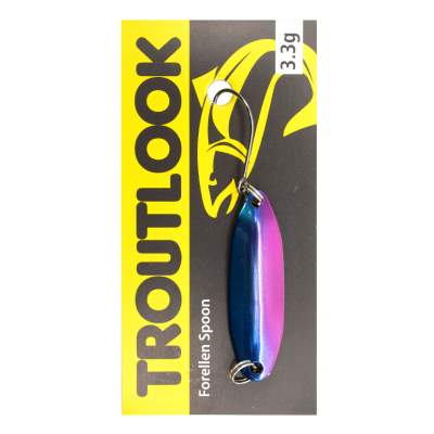 Troutlook Forellen Spoon Wave 3,11cm - 3,3g - Blue-Purple-Gold