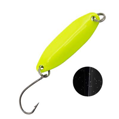 Troutlook Forellen Spoon Wave, 3,11cm - 3,3g - Yellow-Black UV