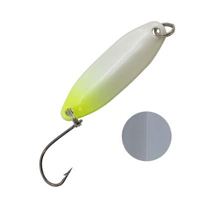 Troutlook Forellen Spoon Wave 3,11cm - 3,3g - White-Yellow-Silver UV