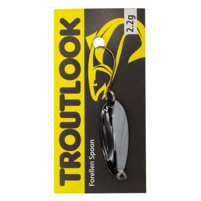 Troutlook Forellen Spoon Blade, 2,77cm - 2,2g - Black-White