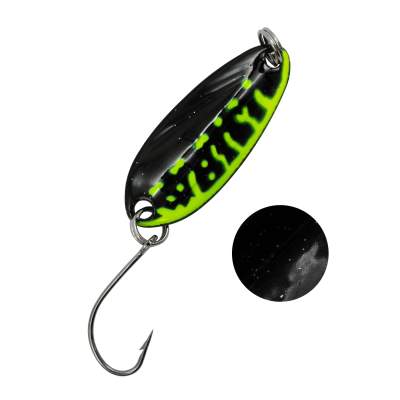 Troutlook Forellen Spoon Blade 2,77cm - 2,2g - Black-Green UV