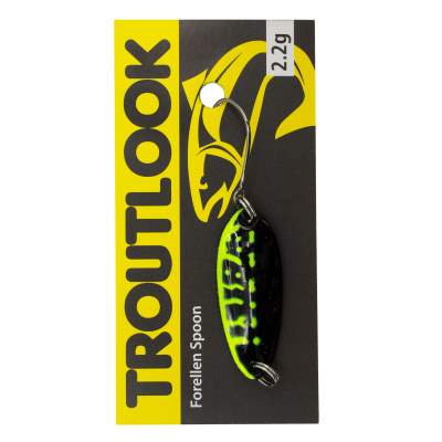 Troutlook Forellen Spoon Blade 2,77cm - 2,2g - Black-Green UV