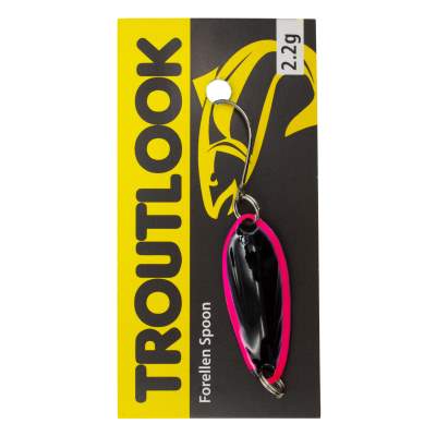 Troutlook Forellen Spoon Blade, 2,77cm - 2,2g - Pink-Black UV