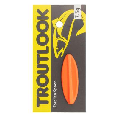 Troutlook Hurricane Inline Spoon, 3,66cm - 7,5g - Black-Orange UV