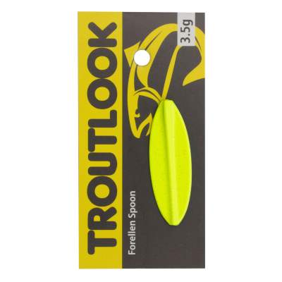 Troutlook Hurricane Inline Spoon, 4,00cm - 3,5g - Black-Yellow UV