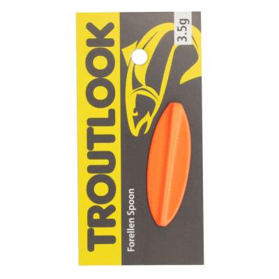 Troutlook Hurricane Inline Spoon, 4,00cm - 3,5g - Black-Orange UV