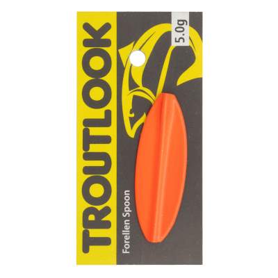 Troutlook Hurricane Inline Spoon, 4,84cm - 5,0g - Black-Orange UV