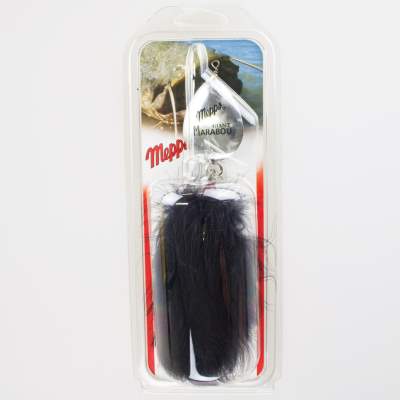 Mepps Giant Marabou Bucktail Spinner silber/ schwarz silber/schwarz - 37g - Gr.1 - 1Stück