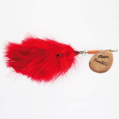 Mepps Giant Marabou Bucktail Spinner  kupfer/ rot kupfer/rot - 37g - Gr.2 - 1Stück