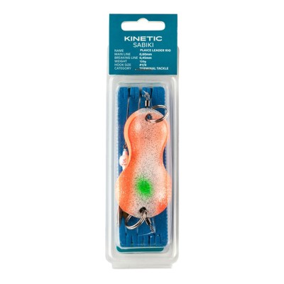 Kinetic Buttlöffel-Vorfach Plaice Leader - Lead Free Meeres Vorfach 120g - Sunset