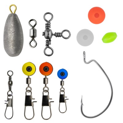 Fishdream Wirbel, Blei & Haken Set Kleinteilset 160 Teile