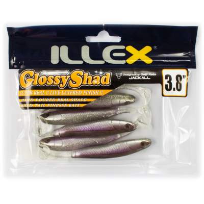 Illex Glossy Shad 3,8 Gummifisch Shiny Wakasagi 9,7cm - Shiny Wakasagi - 6,4g