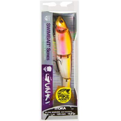 Pezon & Michel Gunki Swimbait Itoka 125 S Wobbler Ghost Mud Wakasagi, - 125mm - Ghost Mudd Wakasagi - 19,8g