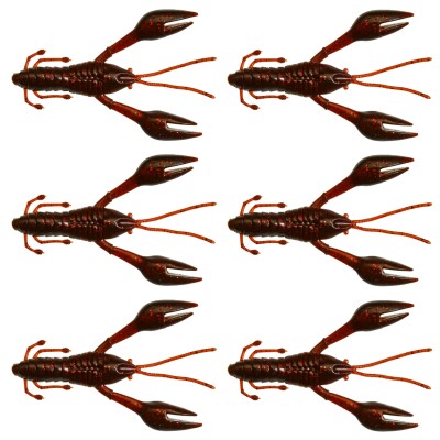 Gunki Hourra Craw - Krebsimitat 10cm - Brown Oil Red Flake