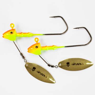 Pezon & Michel Gunki G'Fish Flash Pike Orange Yellow 10g, - Orange Fluo Yellow - 10g - Gr.6/0 - 2Stück