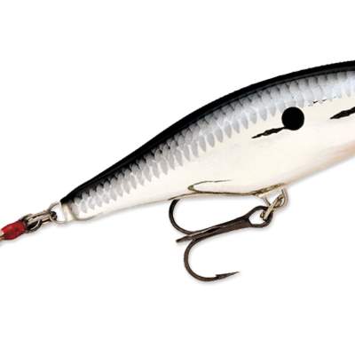 Rapala Skitter Pop 5,0cm Chrome (CH) Popper 6g, Top Water, 1 Stück