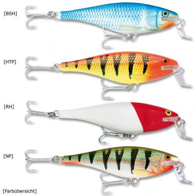 Rapala Super Shad Rap Wobbler 14cm Nordic Perch (NP), 45g, floating, 1 Stück