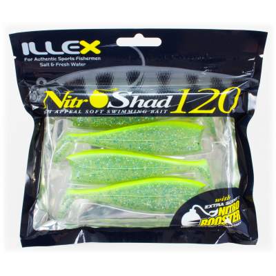 Illex Nitro Shad 120 Gummifisch Sunrise Shad, - 12cm - Sunrise Shad - 16,5g - 4 Stück