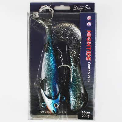 Team Deep Sea Hightide Sea Shad - der Meeresangel Gummifisch, 200g - Holographic Hering