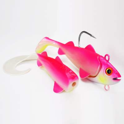 Team Deep Sea Hightide Sea Shad - der Meeresangel Gummifisch, 200g - UV Pink Princess