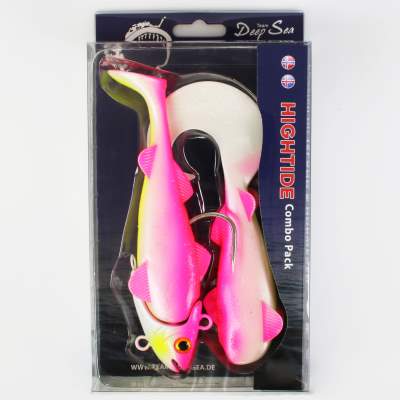 Team Deep Sea Hightide Sea Shad - der Meeresangel Gummifisch, 200g - UV Pink Princess