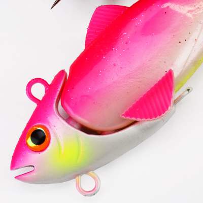 Team Deep Sea Hightide Sea Shad - der Meeresangel Gummifisch, 200g - UV Pink Princess