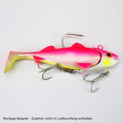 Team Deep Sea Hightide Sea Shad - der Meeresangel Gummifisch, 200g - UV Pink Princess