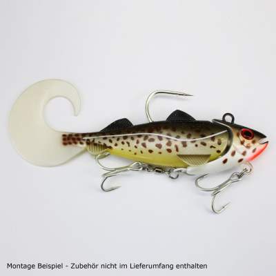 Team Deep Sea Hightide Sea Shad - der Meeresangel Gummifisch, 200g - Dorsch Glitter