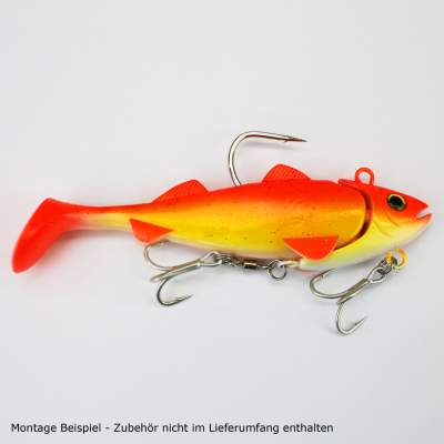 Team Deep Sea Hightide Sea Shad - der Meeresangel Gummifisch 200g - UV Rotbarsch