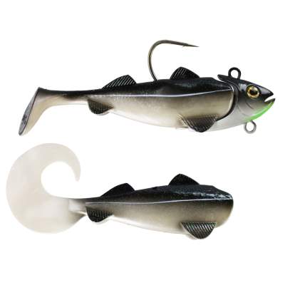 Team Deep Sea Hightide Sea Shad - der Meeresangel Gummifisch, 200g - Seelachs Glitter