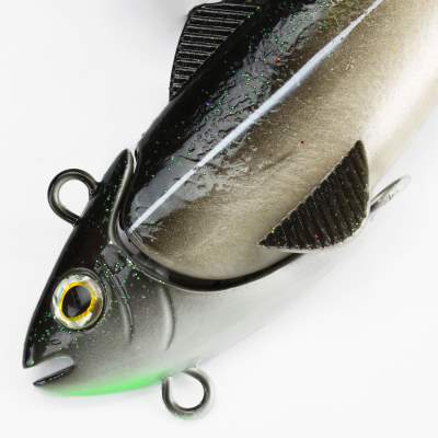 Team Deep Sea Hightide Sea Shad - der Meeresangel Gummifisch, 200g - Seelachs Glitter