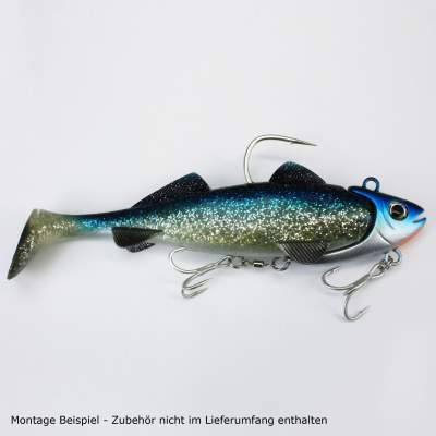 Team Deep Sea Hightide Sea Shad - der Meeresangel Gummifisch, 300g - Holographic Hering