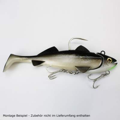 Team Deep Sea Hightide Sea Shad - der Meeresangel Gummifisch, 300g - Seelachs Glitter