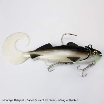 Team Deep Sea Hightide Sea Shad - der Meeresangel Gummifisch, 300g - Seelachs Glitter