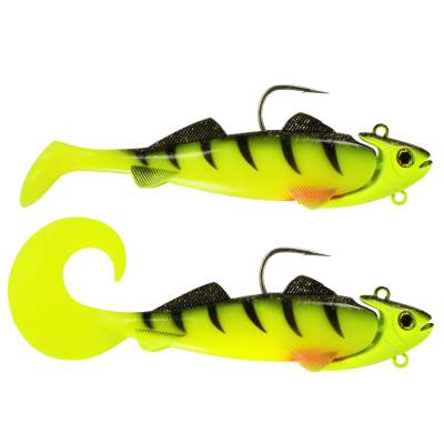 Team Deep Sea Hightide Sea Shad - der Meeresangel Gummifisch 300g - UV Chartreuse Ghost