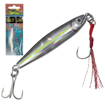 Team Deep Sea Ugly Speed Jig X BKK Hooks, 15g - Neon Baitfish - 1Stück