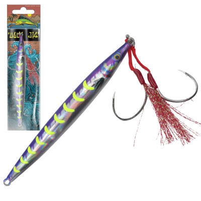 Team Deep Sea Ugly Speed Jig X BKK Hooks 80g - Neon Mackerel - 1Stück