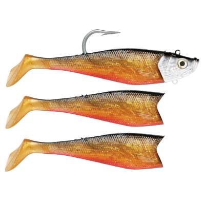 Storm Wildeye Giant Jigging Shad Gummifisch 18cm 264g RCW Red Crawdad, - 18cm - Red Crawdad - 264g - 2+1Stück