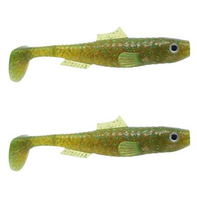 MT-Lures Pikezilla Hecht Shad 13cm - UV Old Motoroil - 25g - 2 Stück