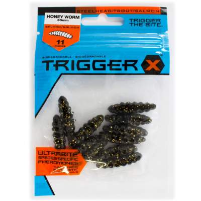 Trigger X Honey Worm (Bienenmaden 3,5cm) 11 Stück BLFK, 3,5cm - BLFK - 11Stück