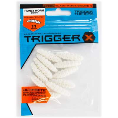 Trigger X Honey Worm (Bienenmaden 3,5cm) 11 Stück White 3,5cm - WHITE - 11Stück