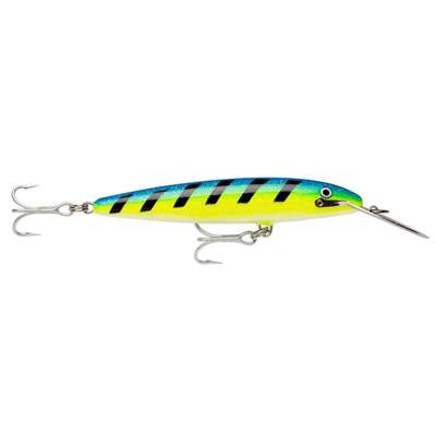 Rapala Countdown Magnum Wobbler 18cm Blue Chartreuse Skirt (BCSK) 70g, sinking, tiefläufer, 1 Stück