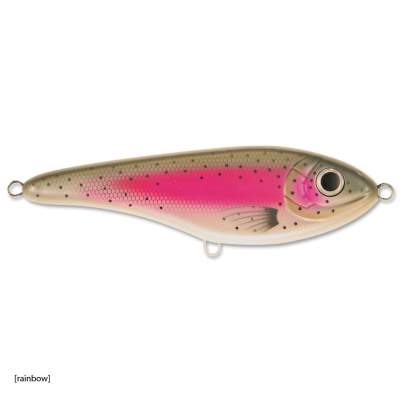 Strike Pro Jerkbait Buster Jerk slow sinking Wolfpack C377F Rainbow Trout, - 15cm - Rainbow - 75g - 1Stück