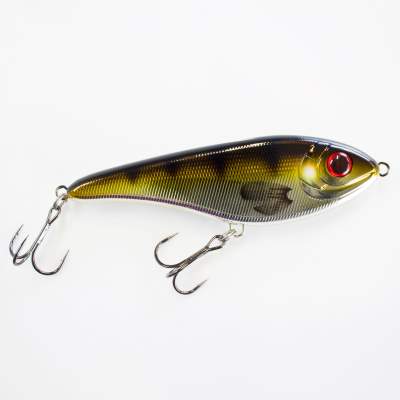 Strike Pro Jerkbait Buster Jerk 15cm slow sinking C606E Metallic Perch, 15cm - Metallic Perch - 75g - 1Stück