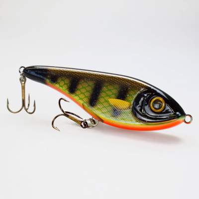 Strike Pro Jerkbait Buster Jerk 15cm Shallow Runner floating C504F Wolfpack Black Okoboji Perch, 15cm - Wolfpack Black Okoboji Perch - 64,5g - 1Stück