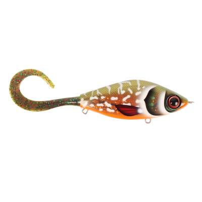 Strike Pro Guppie Downsize by TrueGlide, 145mm - Copper Pike- Mossgreen Glitter