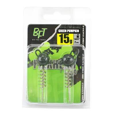 BFT Flexhead Pike Jighead 2er Pack green pumpkin 15g