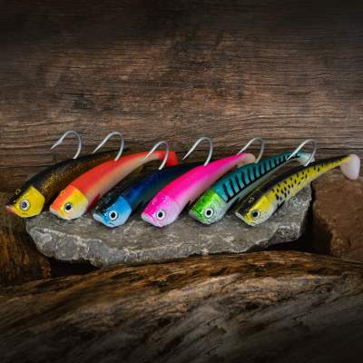 Team Deep Sea Saltwater Jig Shad 24cm 24cm - Fluo Pink Hostess - 300g+100g - 1+2Stück